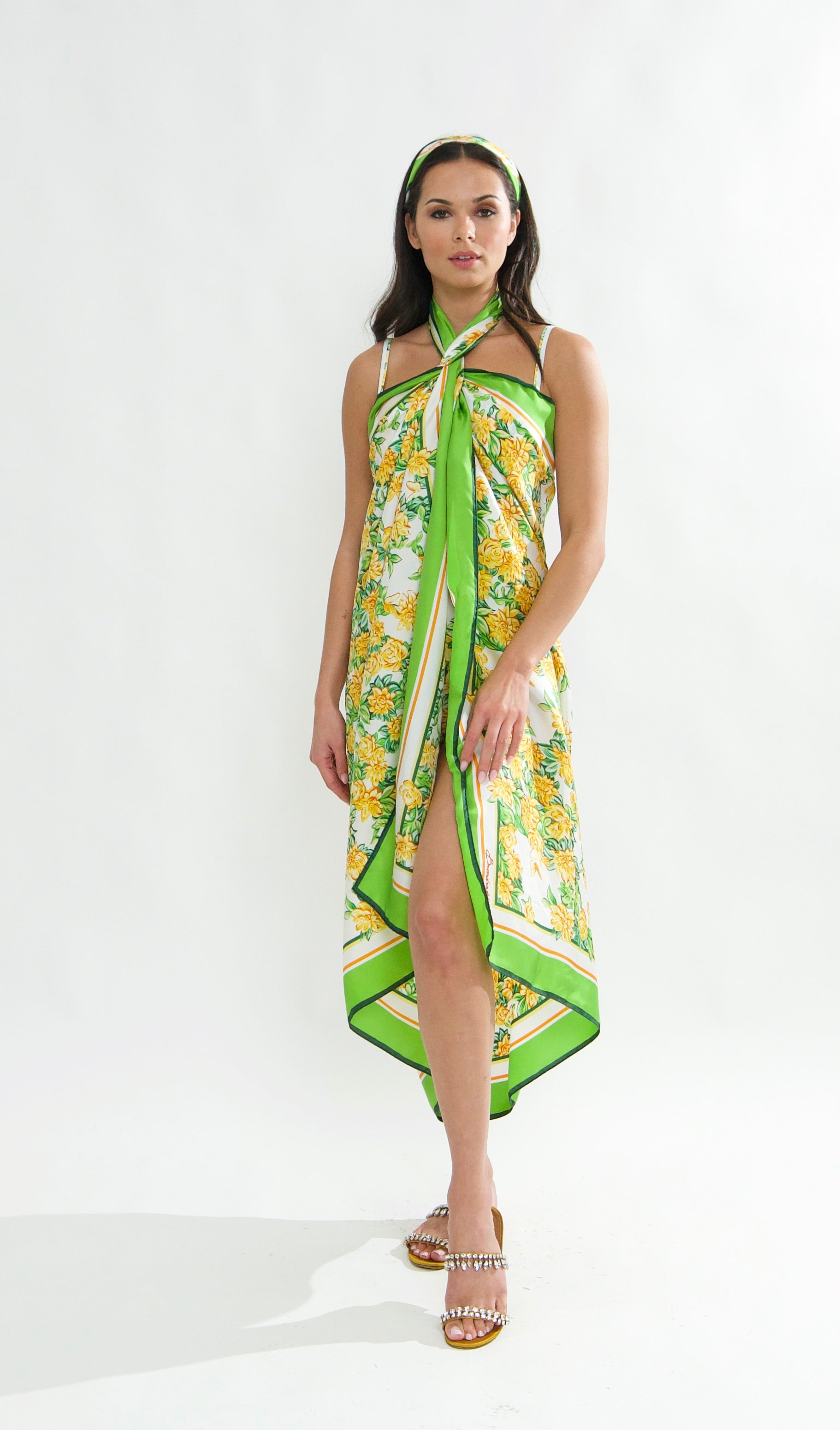 Capri Sarong in Fiore Plaster print