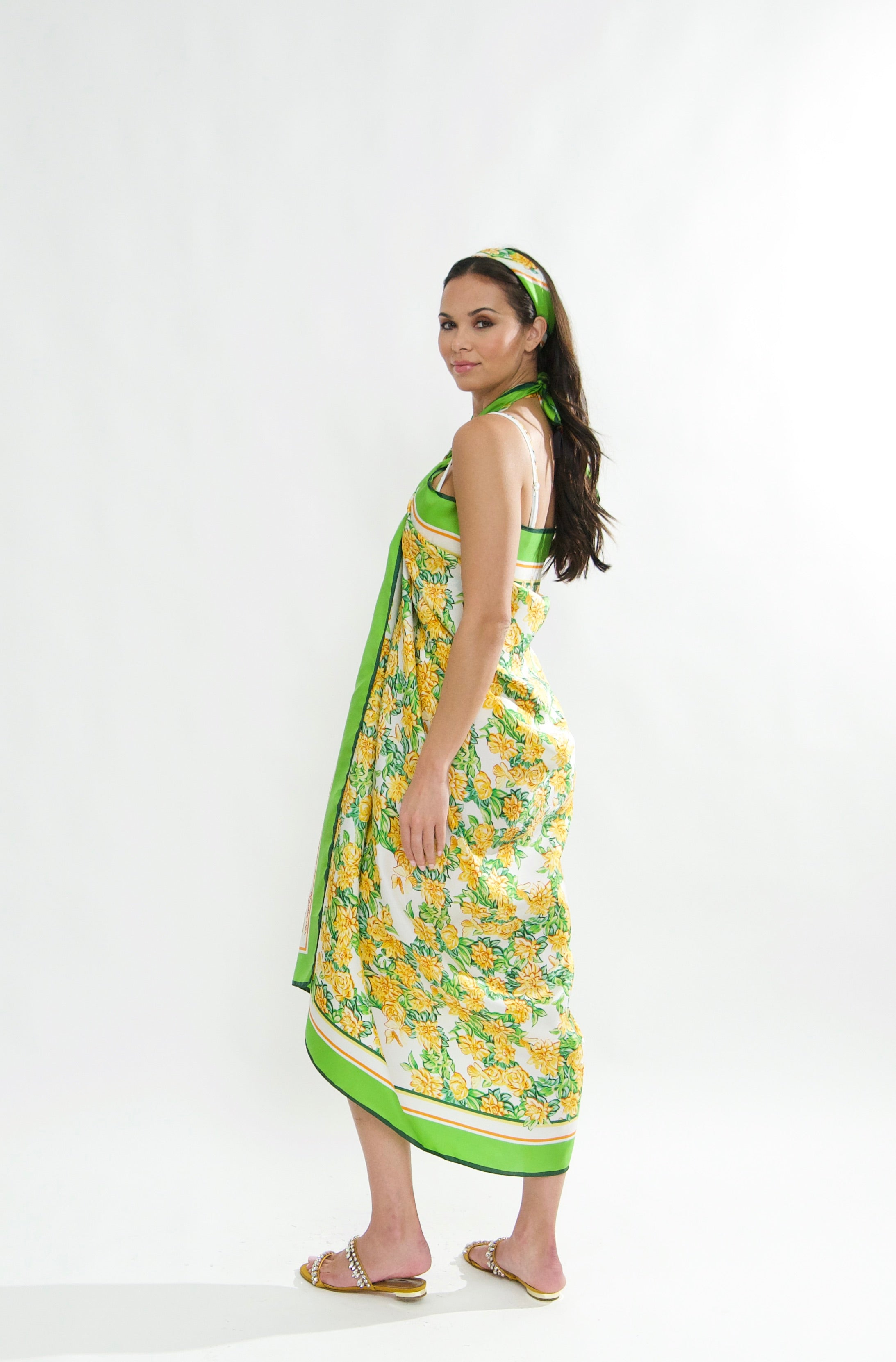 Capri Sarong in Fiore Plaster print