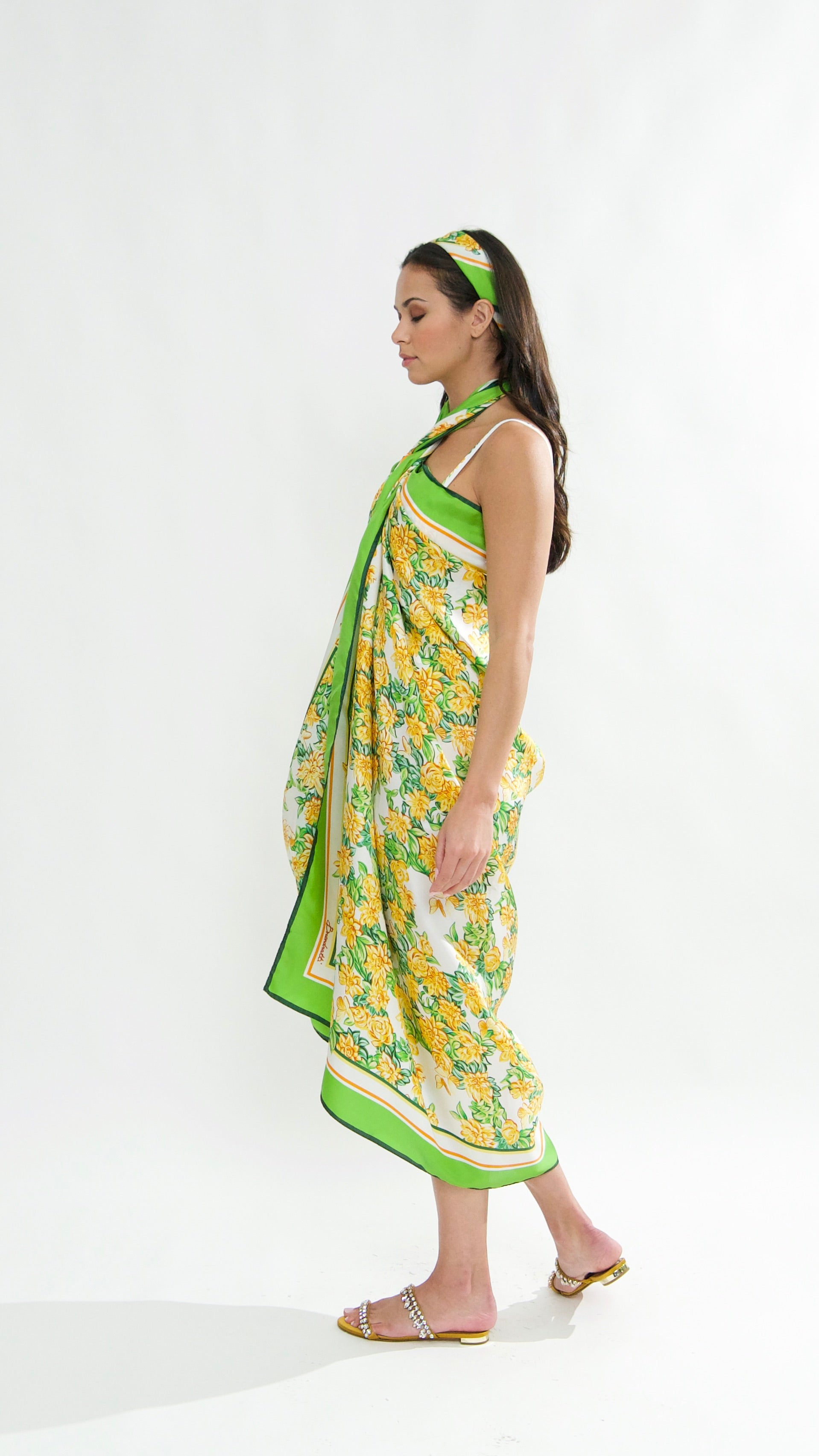 Capri Sarong in Fiore Plaster print