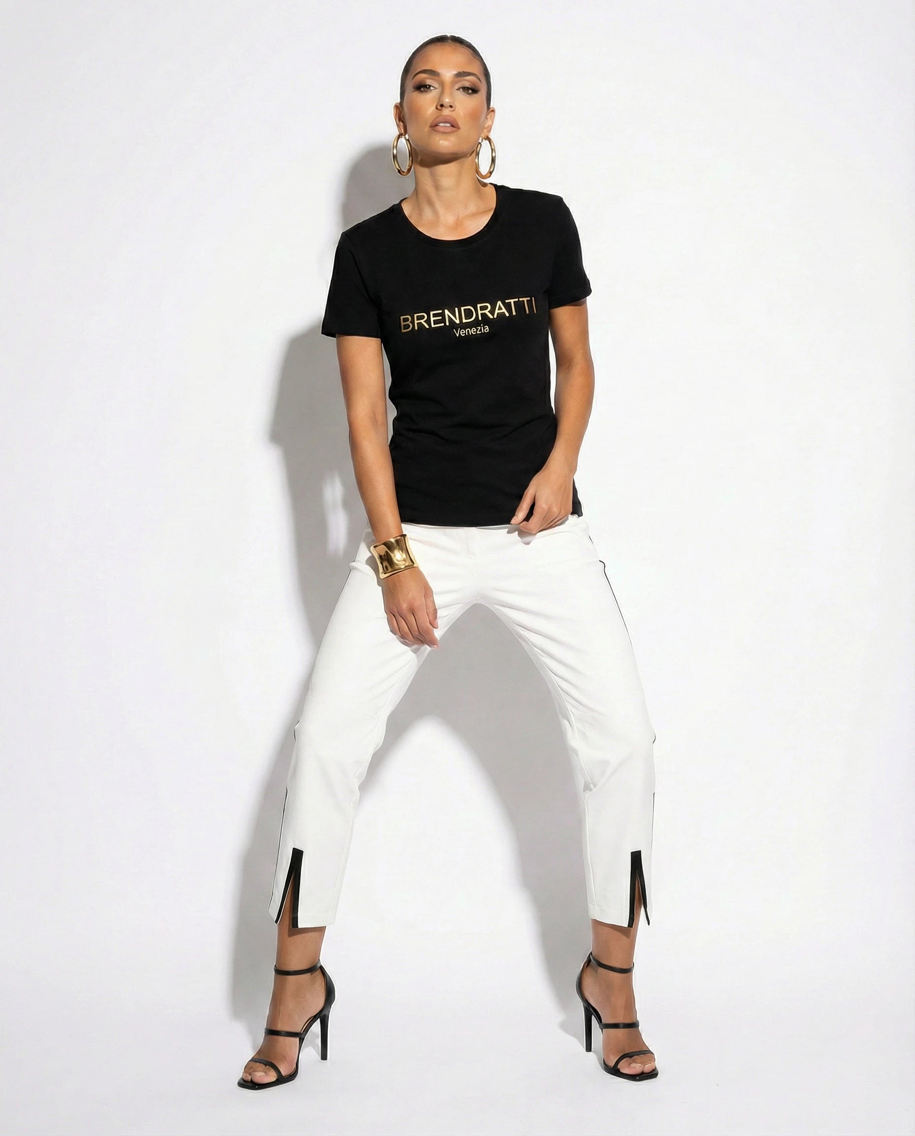 Brendratti Tee Shirt Black & Gold