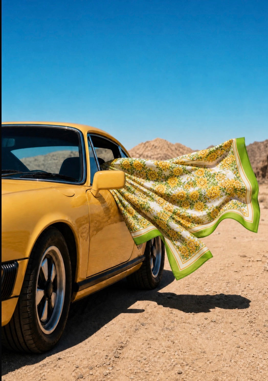 Silk Twill Scarf in Fiore Plaster print