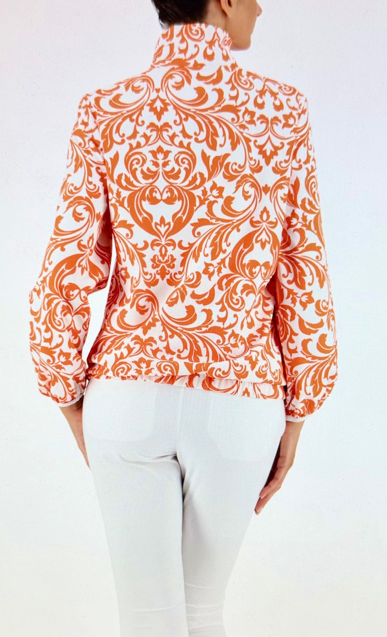 Arezzo reversible windbreaker White- Orange renaissance