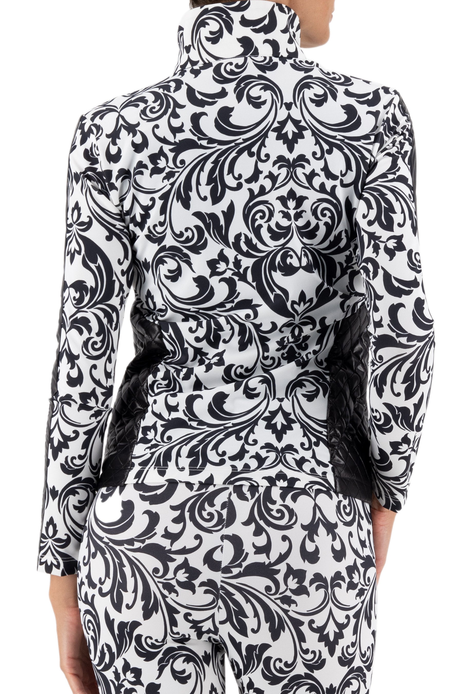 Lido Layering Jacket in Black/white renaissance