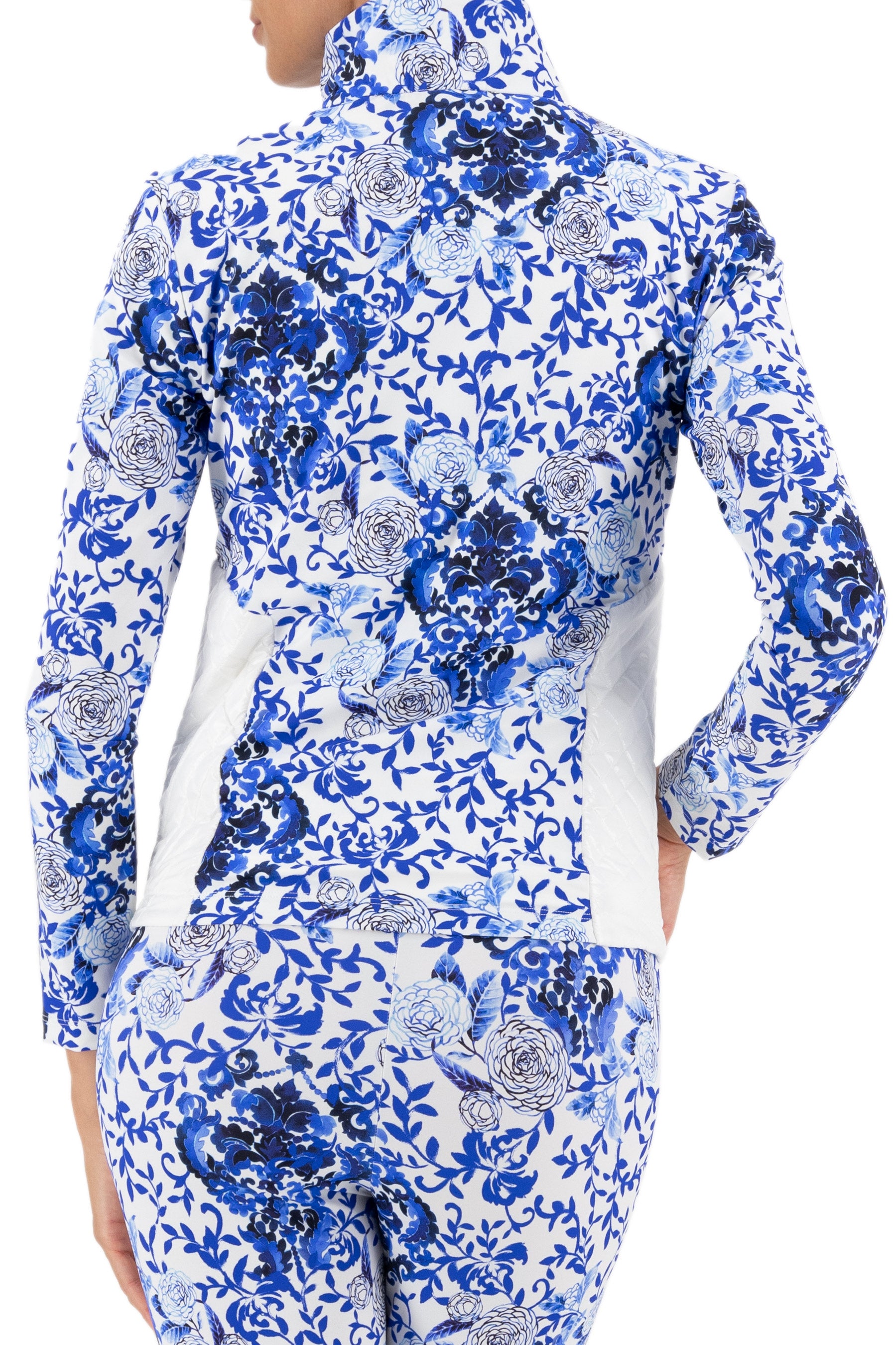 Lido Layering Jacket in Brendratti Medallion print-White