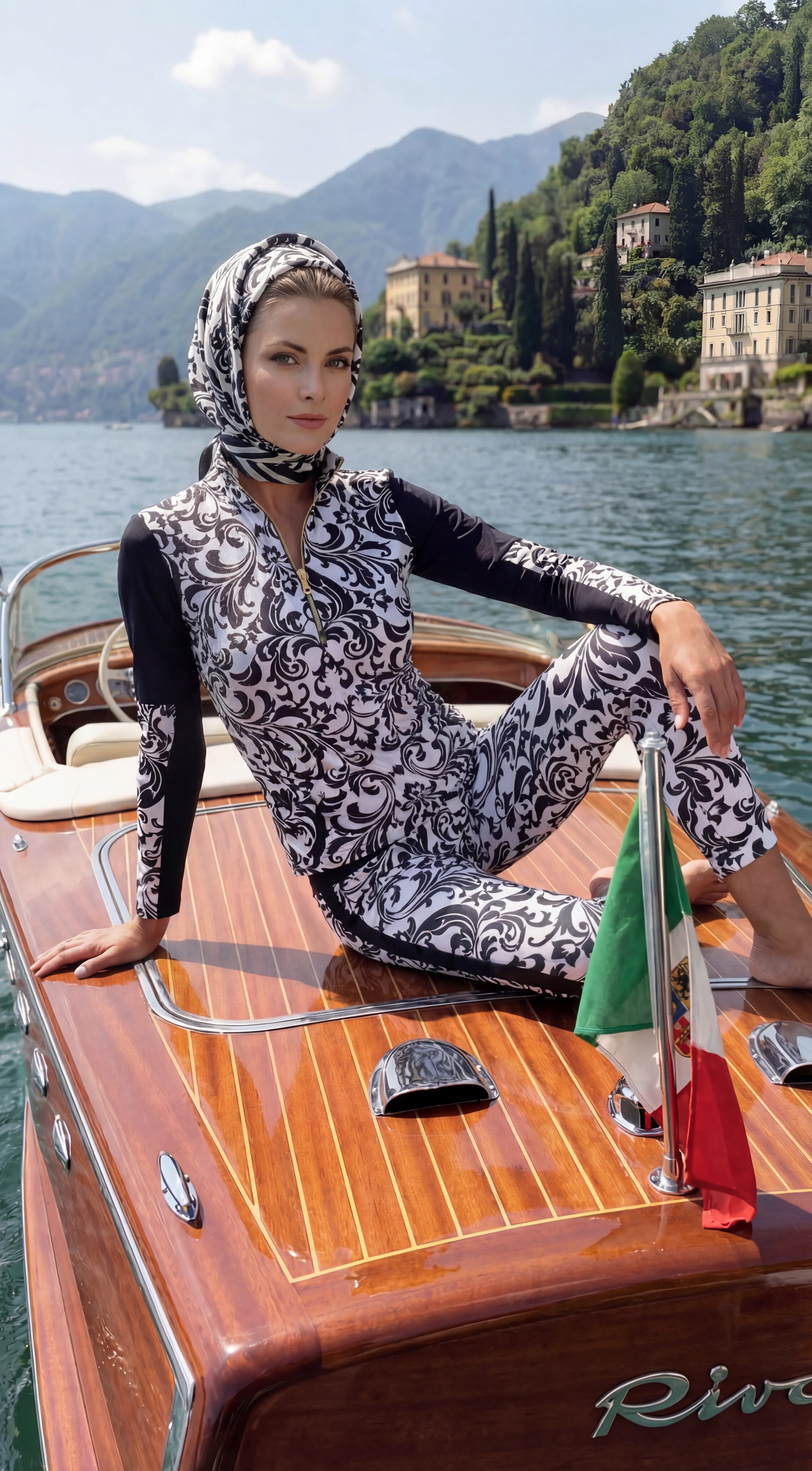 Talia2 Crop Legging in Renaissance Print