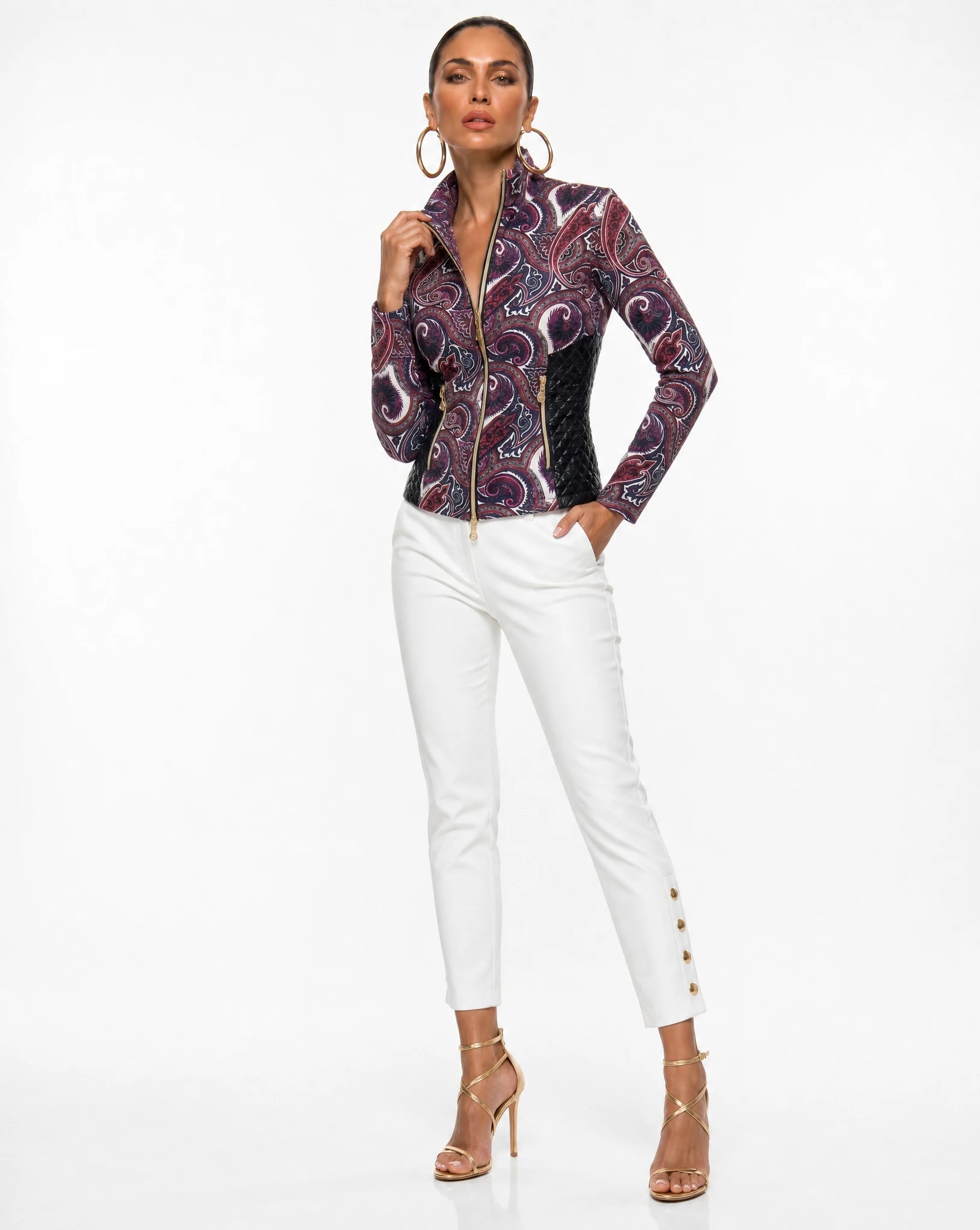 Lido Jacket in Paisley Hearts Print