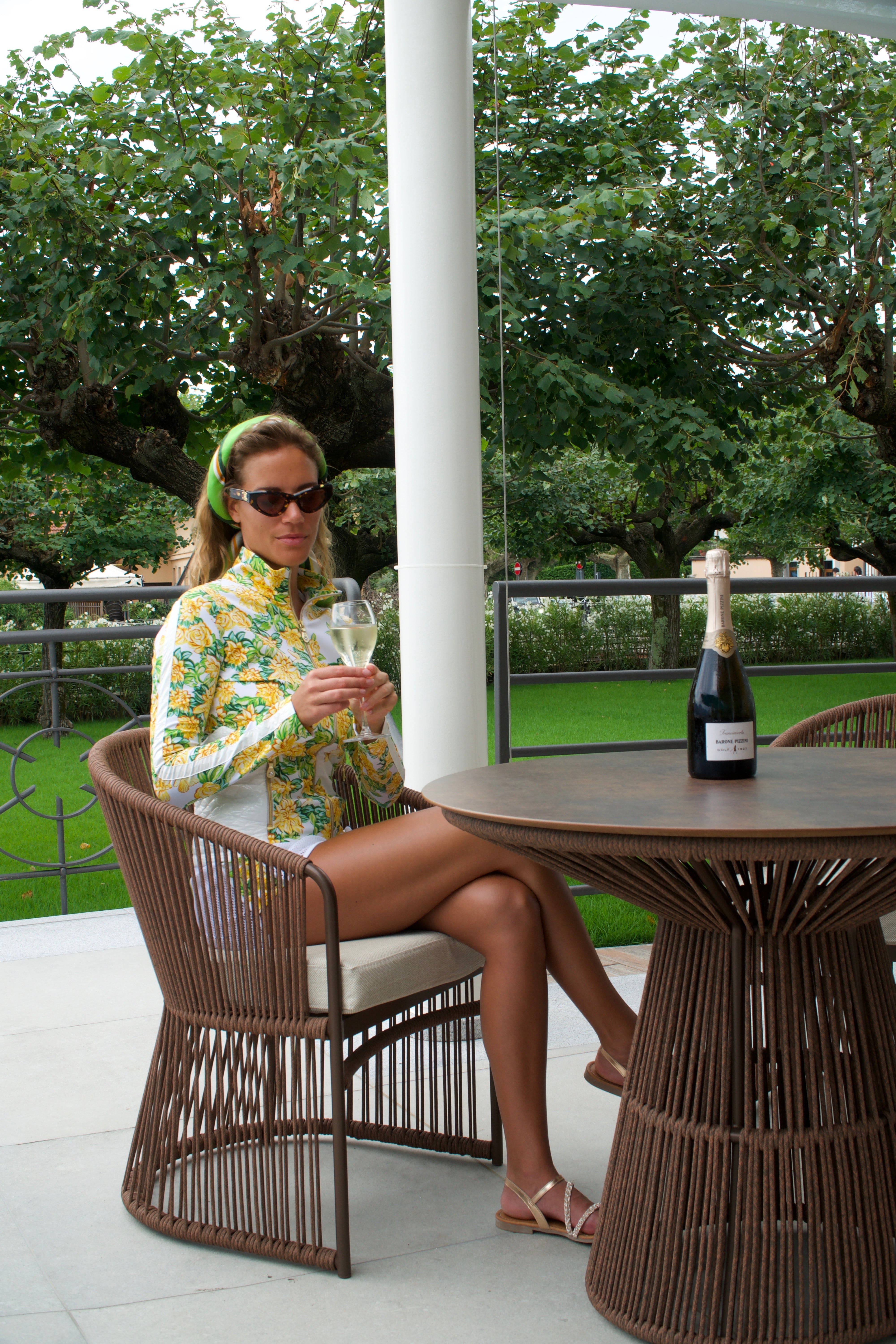Lido Jacket in Yellow Fiore Plaster print