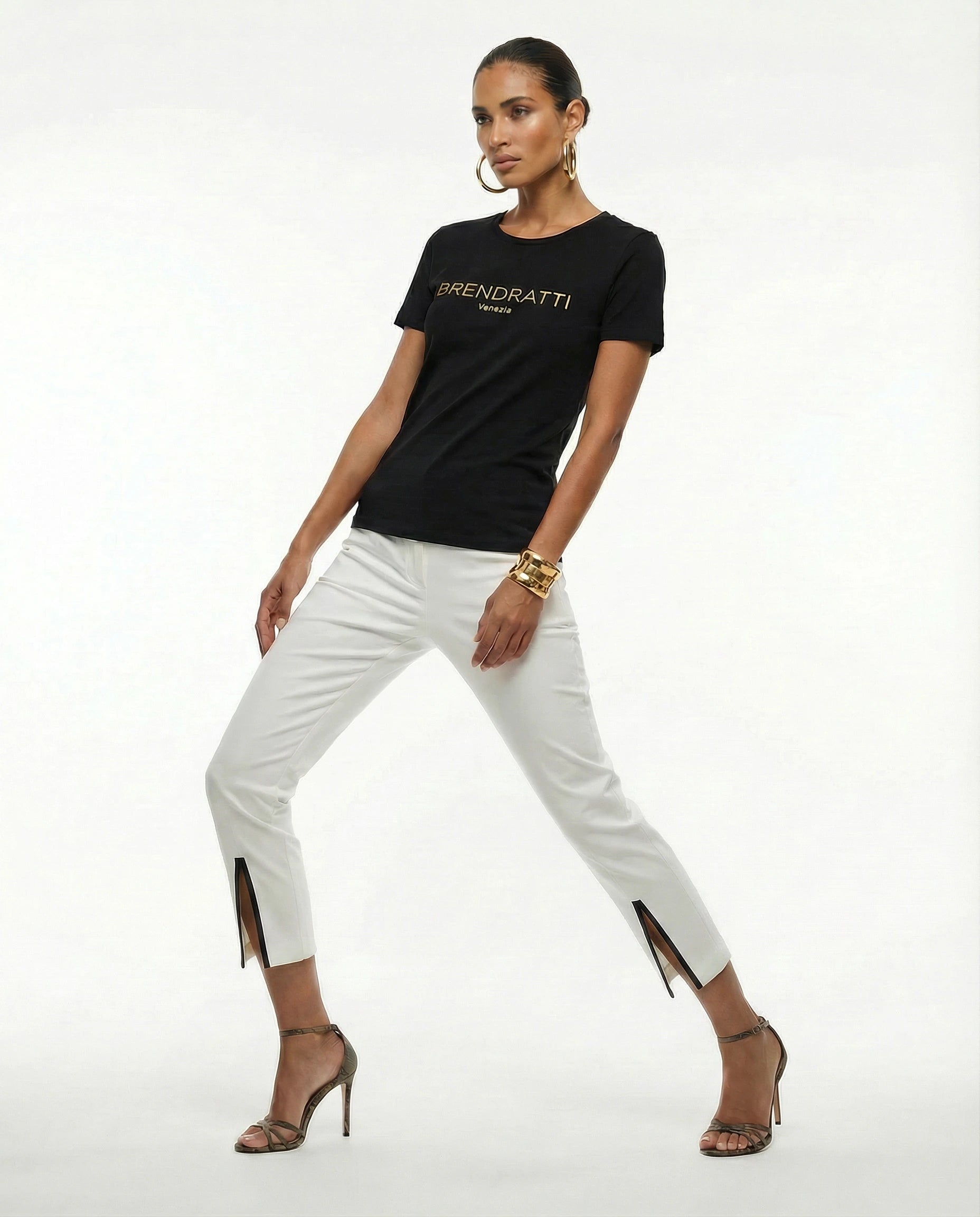 Brendratti Tee Shirt Black & Gold