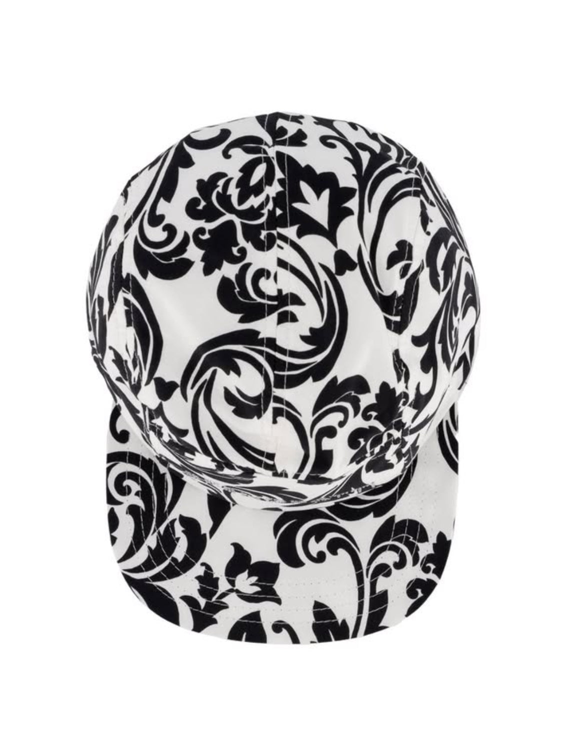 Capello Cotton Printed Cap in Black/White