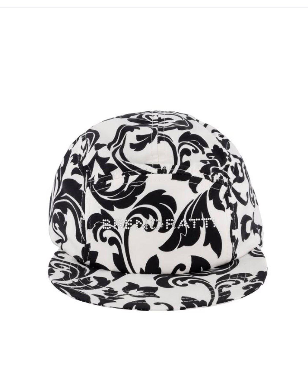 Capello Cotton Printed Cap in Black/White