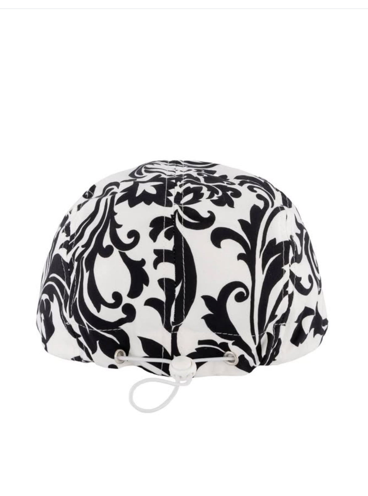 Capello Cotton Printed Cap in Black/White